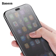 Baseus Luxury Filp Case For iPhone XS Max XR X S R Xsmax Coque Tempered Glass Full Protective Back C