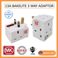 **Orignal** MK 692 13AMP 3 Pin 3 Way Adapter (Bakelite)