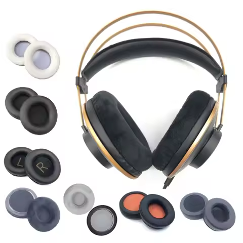 Replacement Memory Foam Ear Pads Cushion Cover for AKG K52 K72 K92 K240 K242 Headphones Headsets Ear