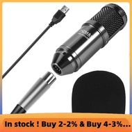 &C Upgraded Bm 800 Usb Condenser Microphone Studio Mic For Computer Recording Karaoke Pc (Black)