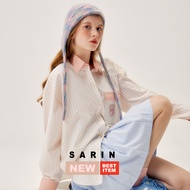 Sarin PuiPui pinstripe shirt NEW✨✨ เสื้อเชิ้ต ลายปัก ปุยปุย sarin