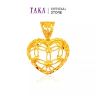 FC1 TAKA Jewellery 916 Gold Pendant Heart