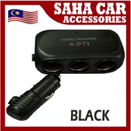 SAHA_ TRIPLE CAR CHARGER DC12V/24V With USB DC5V SAFETY