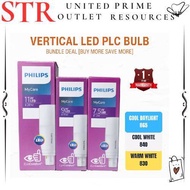 Philips LED Vertical PLC PL-C G24D 9w 7.5W Light Bulb Warm White Cool Daylight