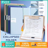 Foldable Clipboard File Folder A4 Size Paper Organizer For Students Exam Papers Work Documents