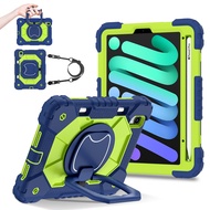 360หมุนได้กันกระเทือนทนทานเคสแบบนิ่มของเด็กสำหรับ iPad Pro 13 11 9.7อากาศ13 11 10th 7th 8th 9th เจน1