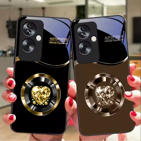 Circle Diamond For Oppo A79 5G 58 78 74 60 4G Reno 11F Realme GT 6 11 Note 50 10 C55 X2 Tempered Gla