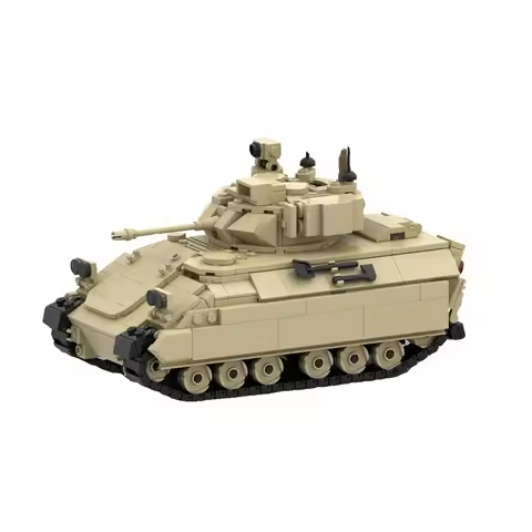 US Army M3A3 M2 Bradley Woodland Tank Building Block Model Heavy Tracked Armored Reconnaissance Vehi