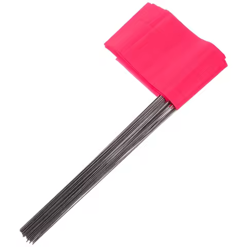 50pcs Lawn Marking Flags Outdoor Garden Yard Flags For Small Garden Irrigation Land Markers Reusable