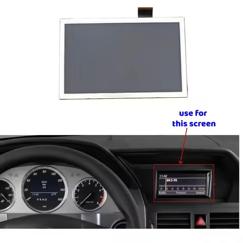 For Mercedes-Benz COMAND NTG4 Navigation Display 7" Screen C-Class W204 C250 C300 C350 GLK X204 LB07