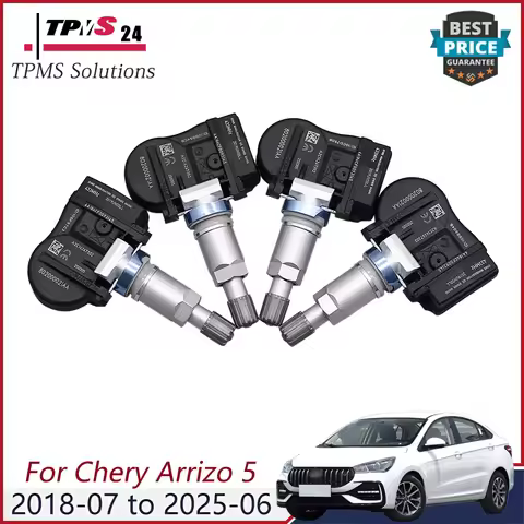 4PCS 433MHZ TPMS Tire Pressure Sensor 802000021AA For Chery Arrizo 5 GT Plus 5e 7 7e 8 EX GX e Fulwi