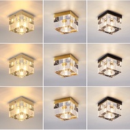 Wenhua Oriental Hotel Foyer Light Square Crystal Aisle Light Combination Ceiling Light Household Ent