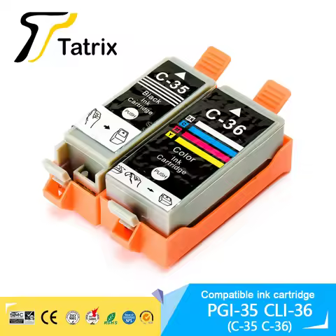 High Quality For 35 36 Compatible Ink Cartridge PGI35 BK CLI36 C With Chip For Canon PIXMA IP100B/IP