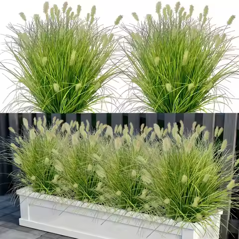 Realistic Artificial Onion Grass, Outdoor Artificial Greenery For Yard, Hotel Decor, For Spring & Su