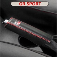 For Toyota GR Leather Full Cover Handbrake Protector Non-slip Decoration for Hilux GR-S Fortuner GR-
