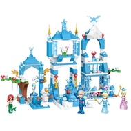 Lego girl Compatible lego girl Series Frozen Puzzle Assembly Princess Elsa Villa Castle House Buildi