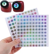 FOR Waterproof Number 1-200 Laser Labels Stiers Nail Polish Lipsti Number Tags MY