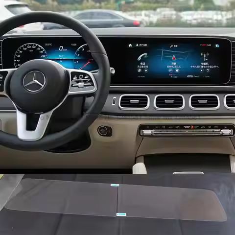 Tempered Glass screen Protector For Mercedes Benz GLE 450e GLE63 2024 12.3inch car Infotainment gps 
