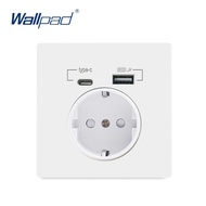 Europe16A Type-c German Standard European Plug Socket USB TYPEC European style wall power socket
