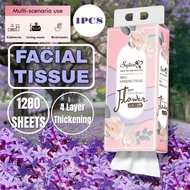 1280 Sheets 4 Ply Facial Tissue Bathroom Paper Wall Mounted Hanging Tissue