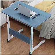 Bedside Desk C-shaped Base Laptop Desk Home Office Days Overbed Table, Mobile Lap Table, Mobile Computer Stand Laptop Notebook Desk PC Stand Portable Wheels Side Table Comfortable anniversary