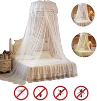 Bed Canopy Dome Mosquito Net Hanging Mosquito Net Anti-Mosquito Bite Single Door Suitable for Single Bed Double Bed Crib-Green (Color : White)