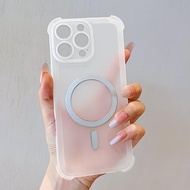 For HONOR X9d 5G Magsafe Frosted Soft Bumper Phone Case Support Wireless Charging Cover For Honor X9