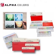 ALPHA Water Colors 13C/18C/24C/30C Alpha Artist Watercolours Set Artists' Grade Premium Watercolor P