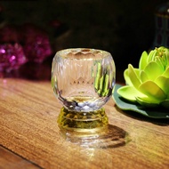 Buddha Worship Crystal Glasses Crystal Glass Tribute Cup Buddha Front Holy Grail Water Cup Buddha Worship Cup Tribute Cup Prayer Altar Table Credence