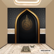Wallpaper 3D Custom Islam-Wallpaper Mihrab-Wallpaper Dinding Islam 3D
