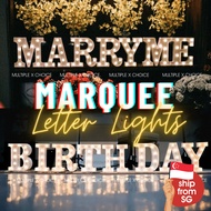 LED Marquee Letter Number Lights Battery Operated Sign – Party Wedding Birthday Home Decor