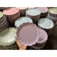 Ceramic Serrated Plate Semi-Gloss 8 Inches