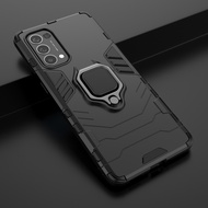 Oppo Reno 5 Pro / Reno5 5G Shockproof Cover Finger Ring Holder Hard PC Phone Case Armor Casing