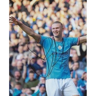 Erling HAALAND MAN CITY แมนเชสเตอร์ซิตี้ ภาพถ่าย ลายเซ็น ลายเซ็นต์ Erling HAALAND ภาพถ่าย ลายเซ็น ลง