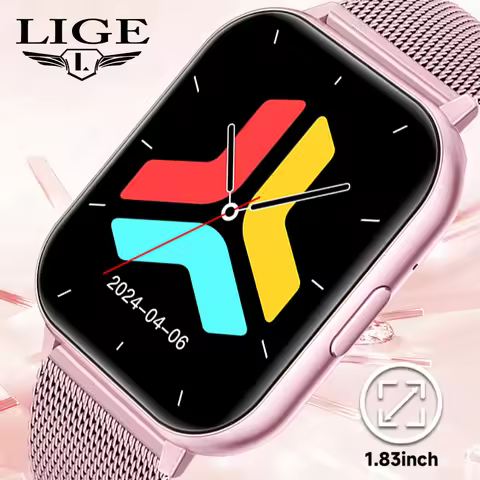 LIGE Z81 Voice Calling Smart Watch Ultra-big 1.83'' HD Screen 24H Health Monitor 100+ Sports Modes 2