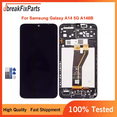 For Samsung Galaxy A14 5G A146B 6.6" LCD Display Touch Screen Digitizer +Frame Assembly Tools