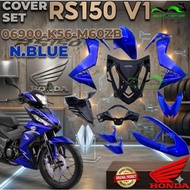 100% ORIGINAL HONDA RS150 V1 / RS150R / RS 150 COVERSET COVER SET / STRIPE SET N.BLUE 06900-K56-M60Z