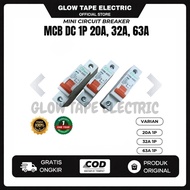 MCB DC 1P 32A, 20A 63A mini circuit breaker 32a 1 pole | Solar cell - MCB DC 32A