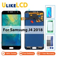 สำหรับ Samsung Galaxy J4 2018 J400 J400F J400H J400P J400M J400G/DS สัมผัสหน้าจอ LCD หน้าจอกระจกกันรอยดิจิตอลเปลี่ยน