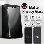 HP LAYAR Tempered Glass Anti Spy Matte Oppo Anti-scratch Privacyhp Oil Glare kepo Intip Dark Black F
