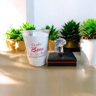 [Tặng mực] Con Dấu In Ly Nhựa Cafe Trà Sữa Mộc In Ly Nhựa Dấu In Cốc Nhựa Con Dấu Logo Khắc Dấu In L