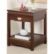 Solid Wood Flower Stand Bedside Table Corner Table Shelf Bonsai Stand Square Table New Chinese Ornam