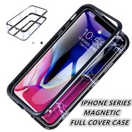 ☜○ IPhone 6 6s 7 8 Plus XS Max 11 11 Pro 11 Aluminum Alloy Magnetic Metal Frame Cover