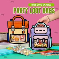 OSQ Cute Cartoon Giveaway Birthday Party & Gift Candy Snacks Loot Bag For Kids