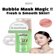 MENOKIN Bubble Mask 95ml – 30 Second Quick Pore Cleansing & Clarifying Face Mask | Deep Clean & Fres