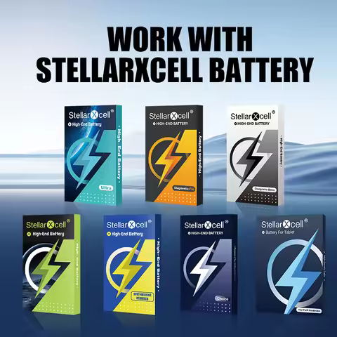 StellarXcell for IPhone Battery 13 13Pro 13ProMax 13Plus Show 100% Health High-Capacity Battery Diag