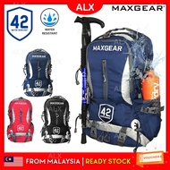 ALX MAXGEAR 42L Outdoor Backpack Lightweight Camping Hiking Travel Bag