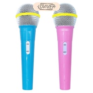 [Loviver] Microphone Prop Fun Stage Mic Microphone Model Party Toy Realistic Kids Microphone Toy Fak