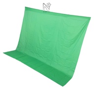 NARCIS Chroma Key Backdrop Cloth, 3x3m Non-woven fabric Green Screen, Lightweight Green Content Crea