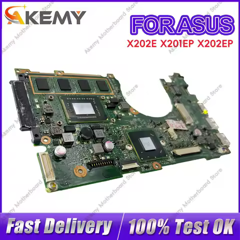 X202E S200E Laptop Motherboard For ASUS VivoBook X202EP X201EP X202EV Q200E X202E Mainboard With I3 